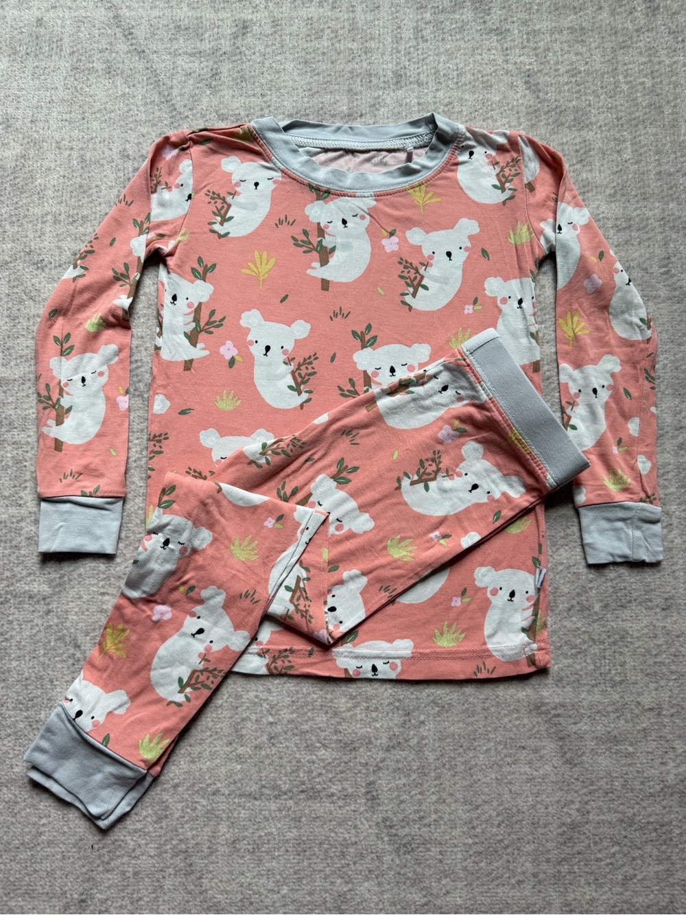 Little Sleepies Pink Koala Cuddles Bamboo 2P LS Pajamas (2T)